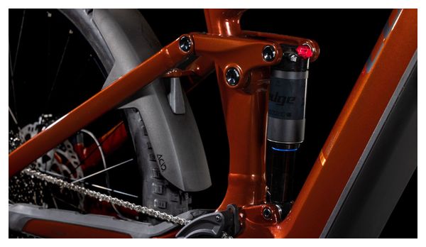 VTT Électrique Tout-Suspendu Cube Stereo Hybrid One44 Pro 800 Shimano Cues 11V 800 Wh 27.5'' Rouge Bourbon 2025