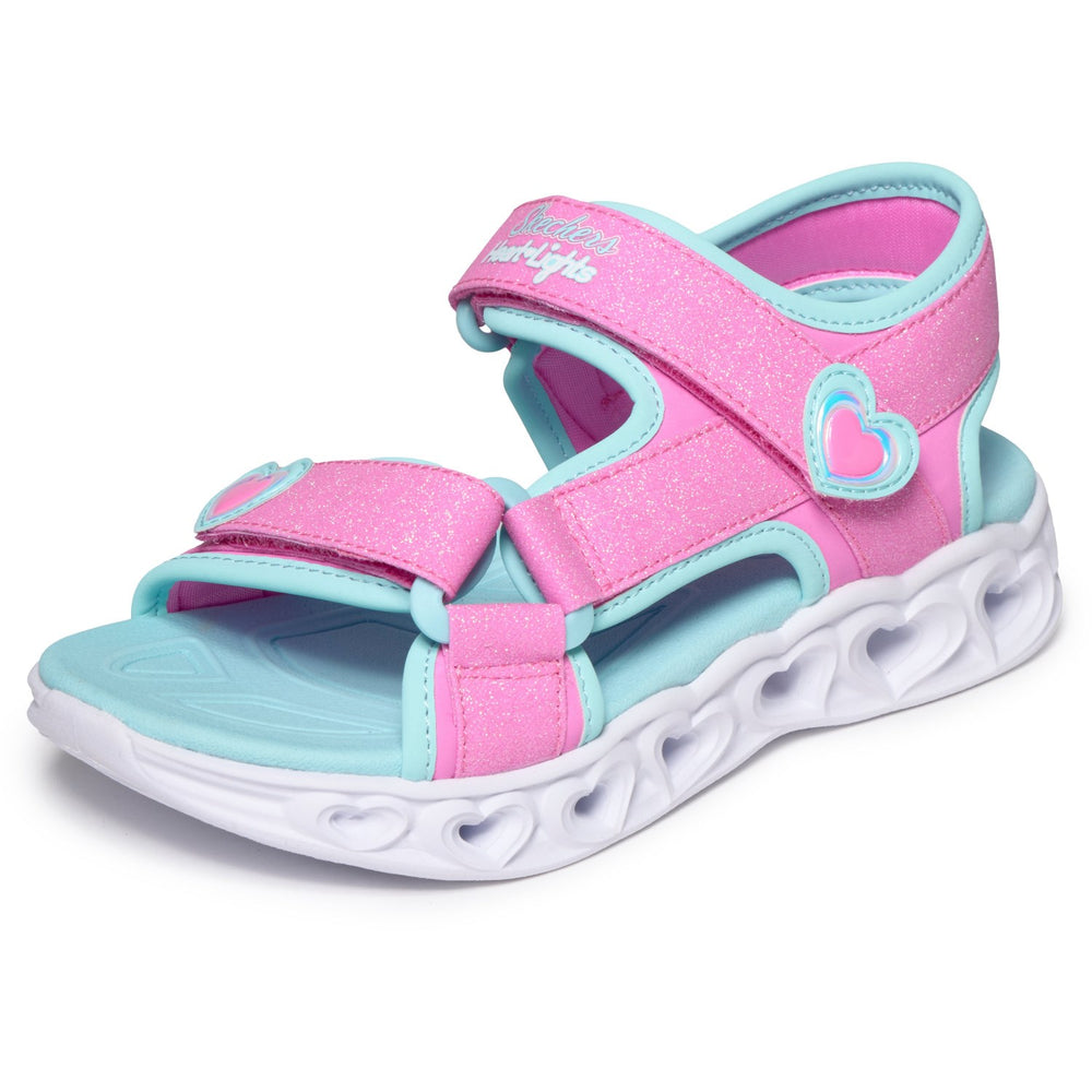 Køb Skechers Pink Heart Lights Sandaler