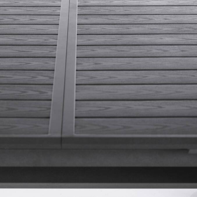 Table de jardin extensible AXIOME Ardoise granitée
