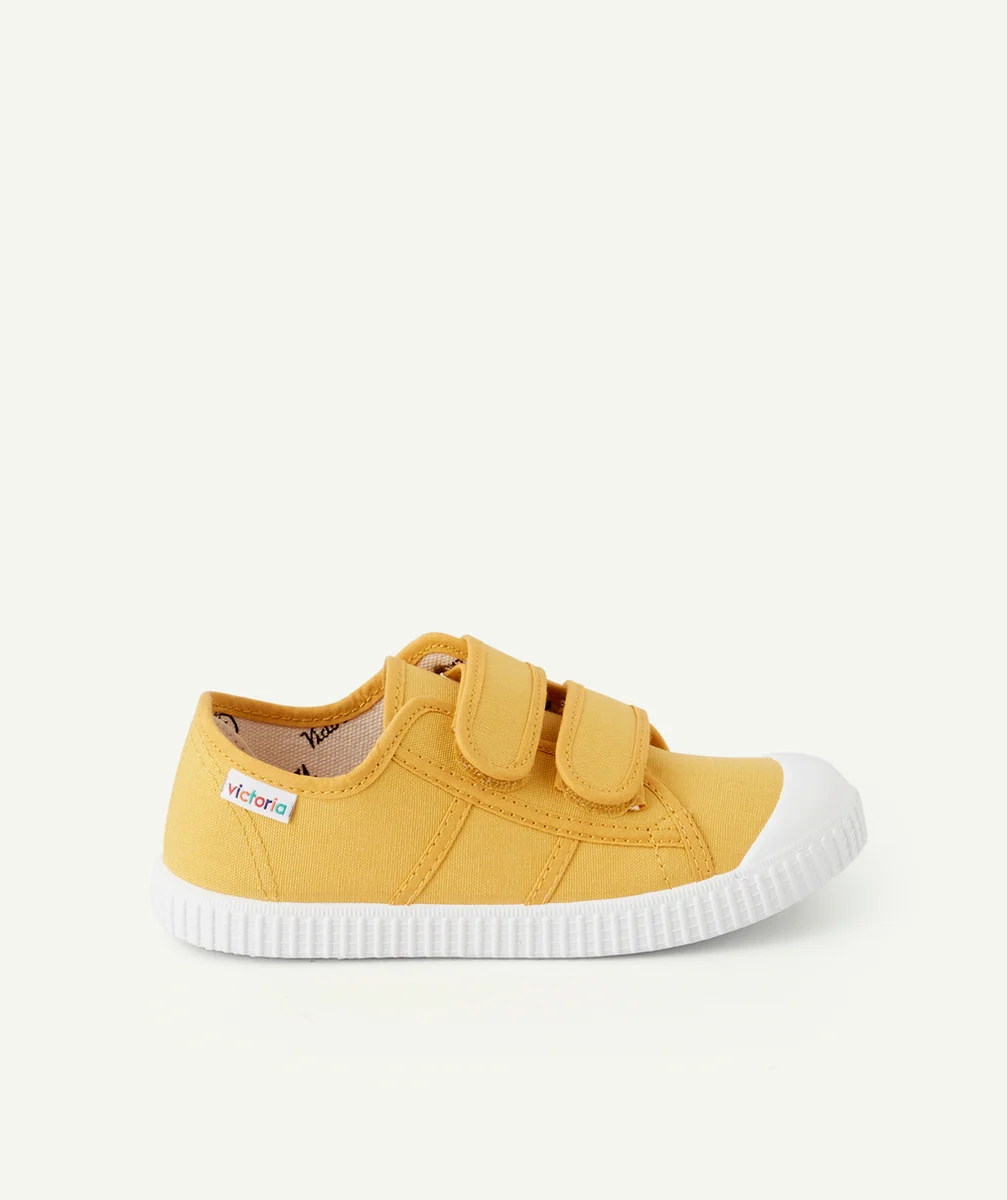 VICTORIABASKET EN TOILE MOUTARDE AVEC DOUBLE SCRATCH