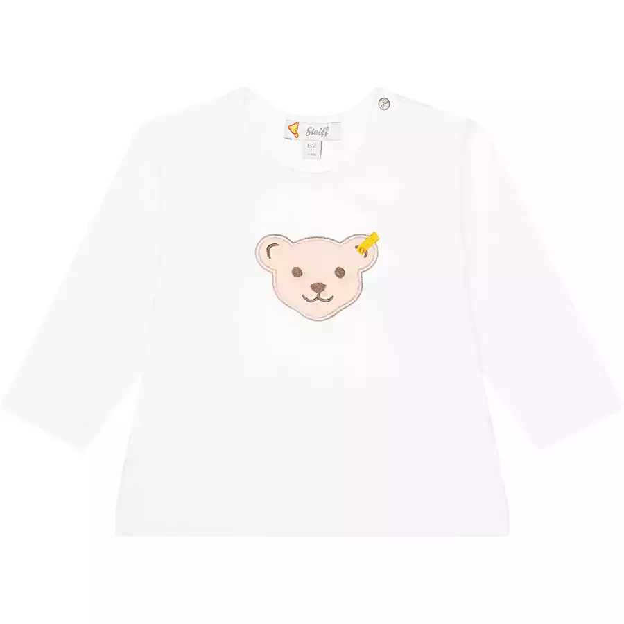Steiff Langarmshirt Bright white