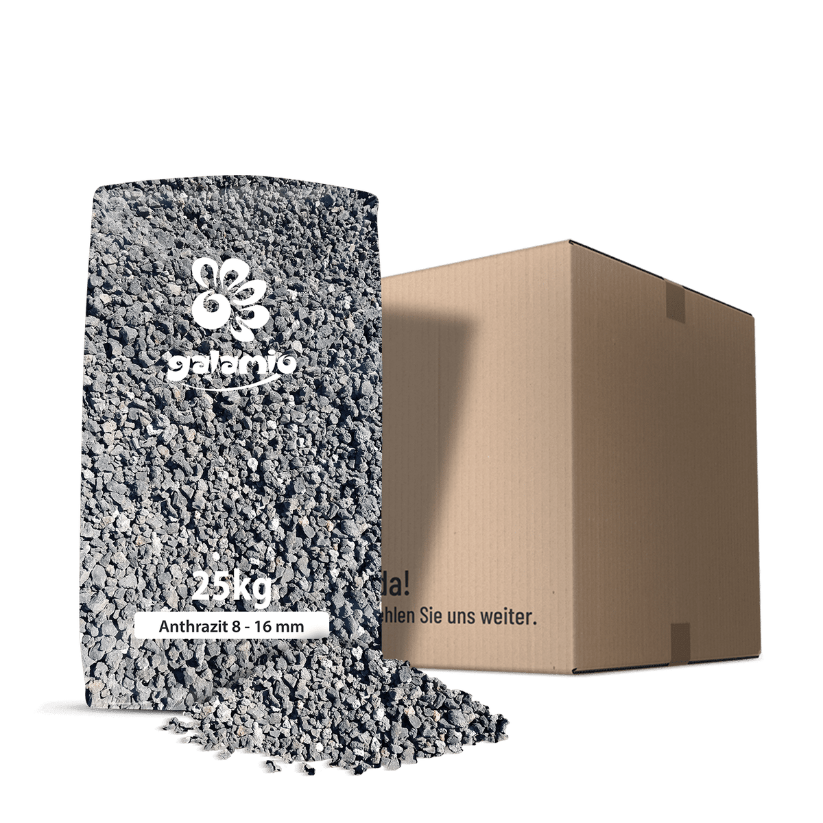 Galamio lava mulch antraciet 8 - 16 mm 25kg