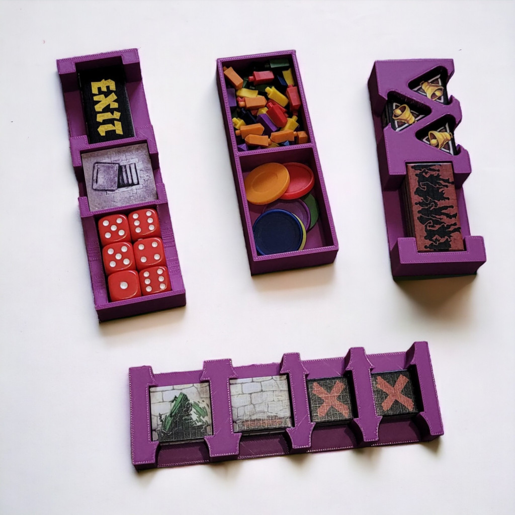 Zombicide - Black Plague : Rangement insert violet compatible