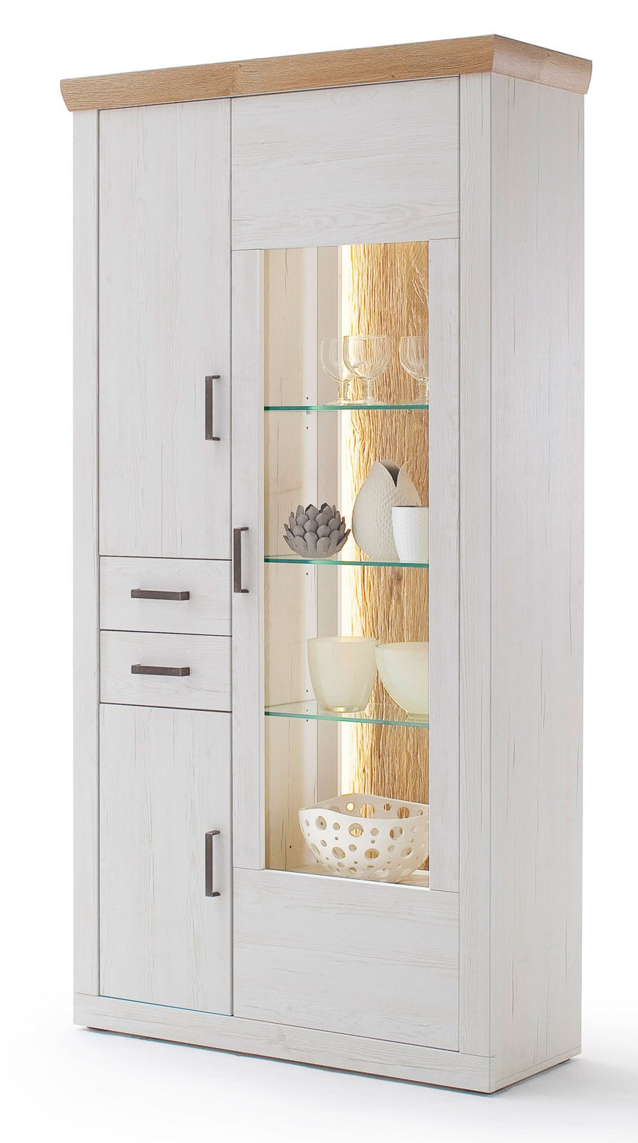 vito Vitrine CALVA 3-türig Pinie Aurelio