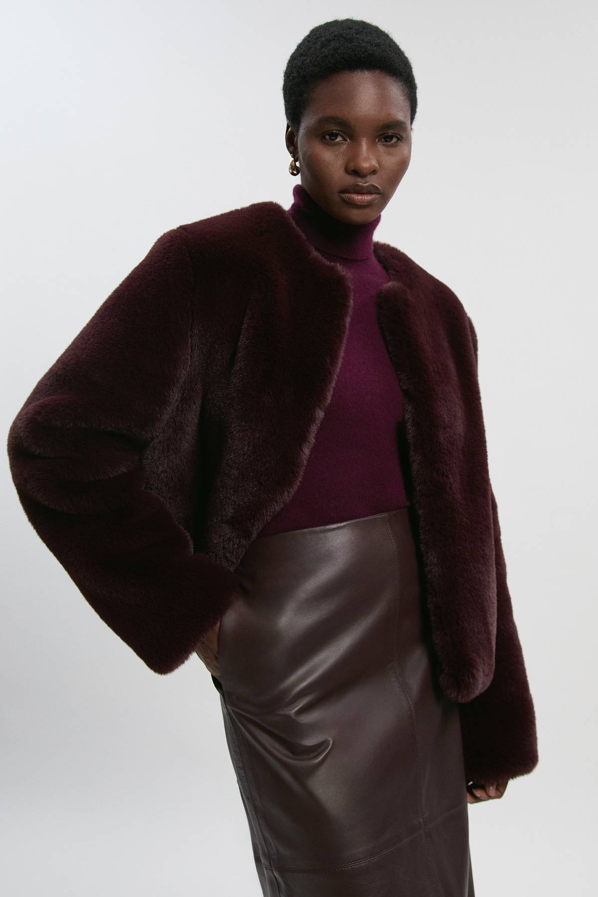 KarenMillen Veste en synthétique sans Col