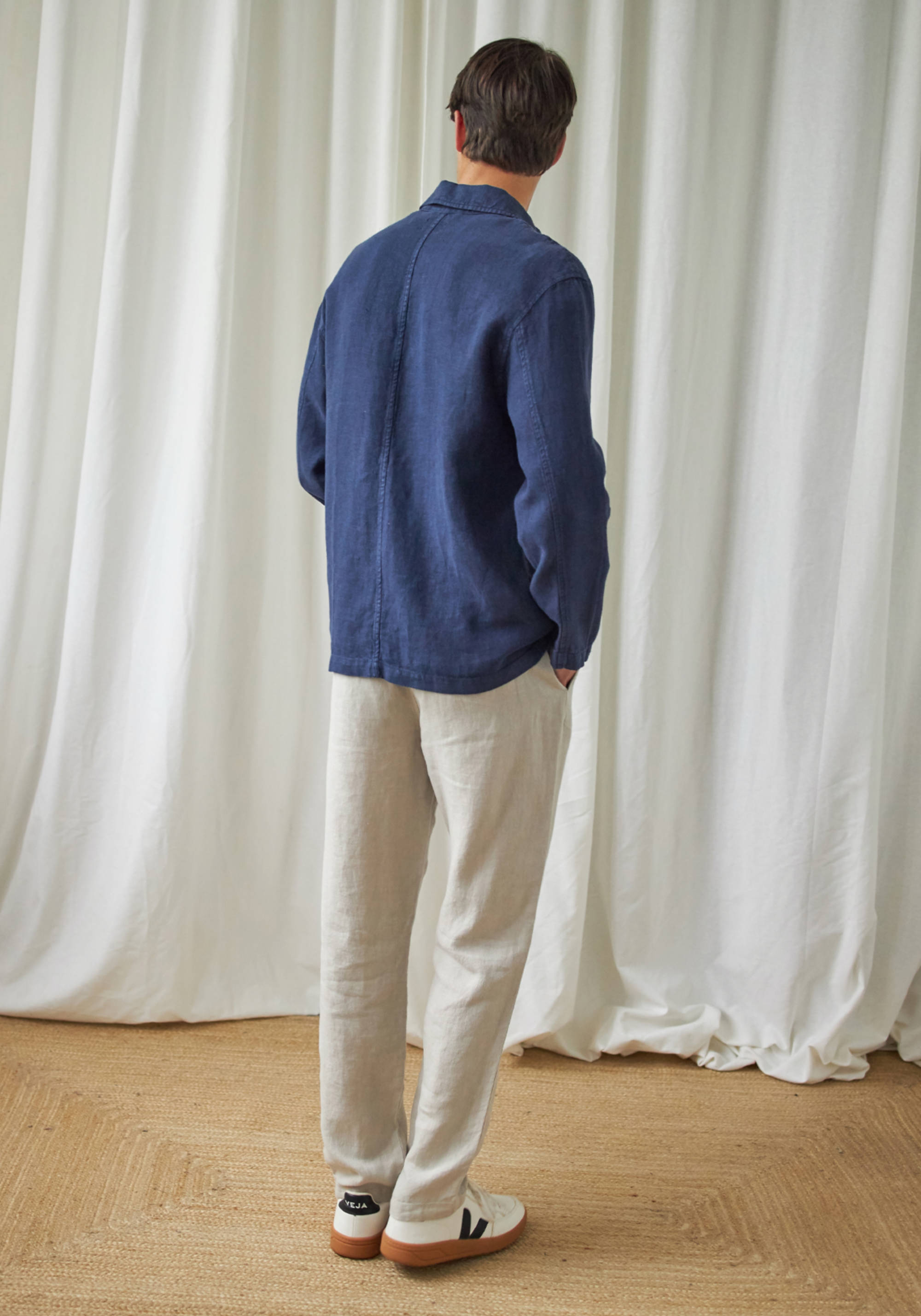 Twothirds Leinen-Jacke Walpole Navy Blue