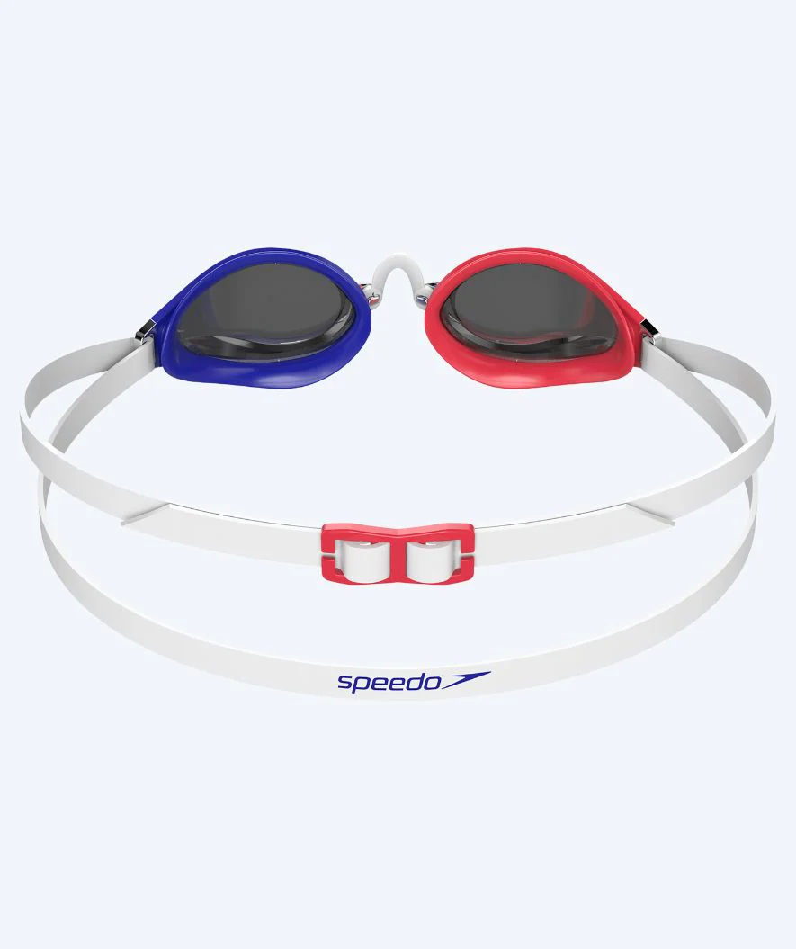 Speedo Elite svømmebriller - Fastskin Speedsocket 2 Mirror - Blå/rød