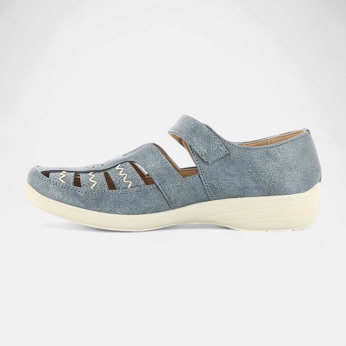 Mocassins pieds sensibles Femme bleu marine