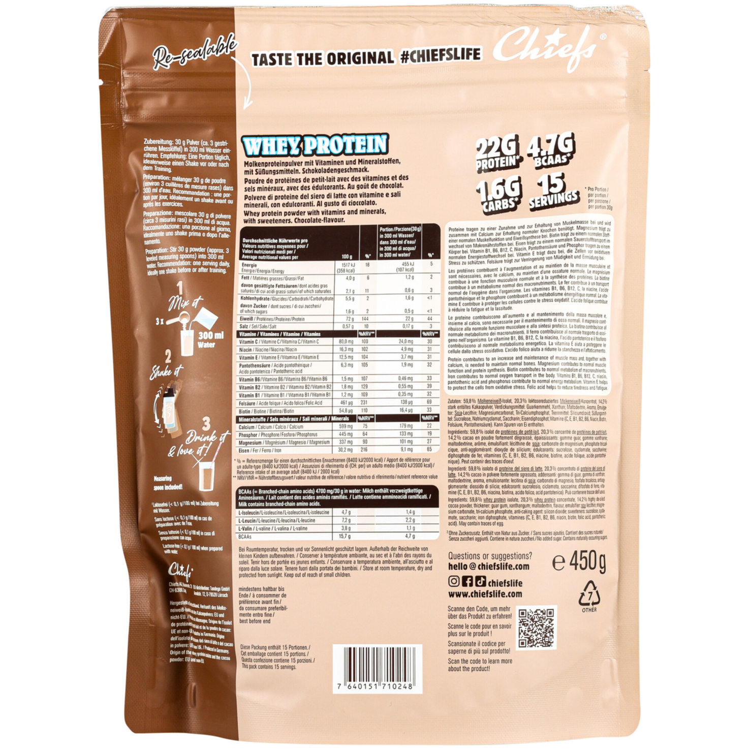 Chiefs Whey Valley Cacao