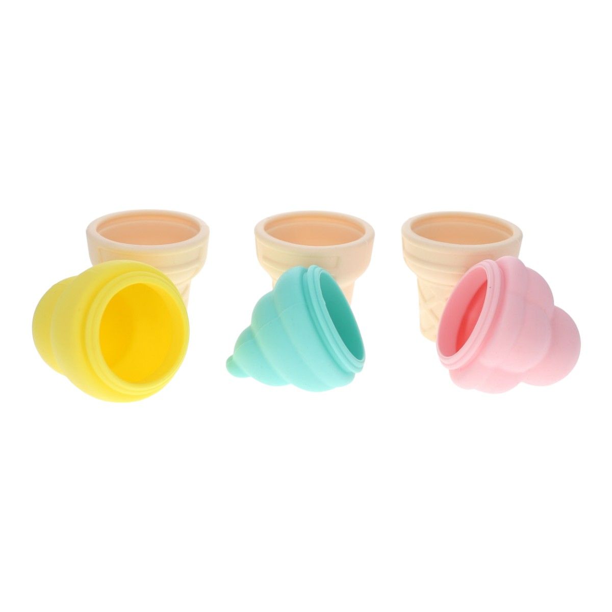 Jeu de bain silicone 3 cornets de glace