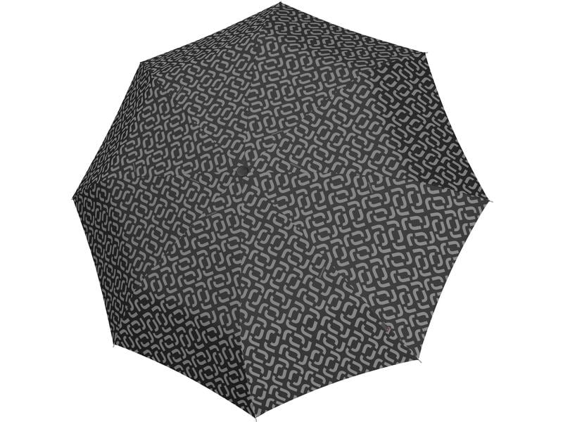 Reisenthel Knirps Schirm Pocket Duomatic Signature Black Regenschirm aus recyceltem PET