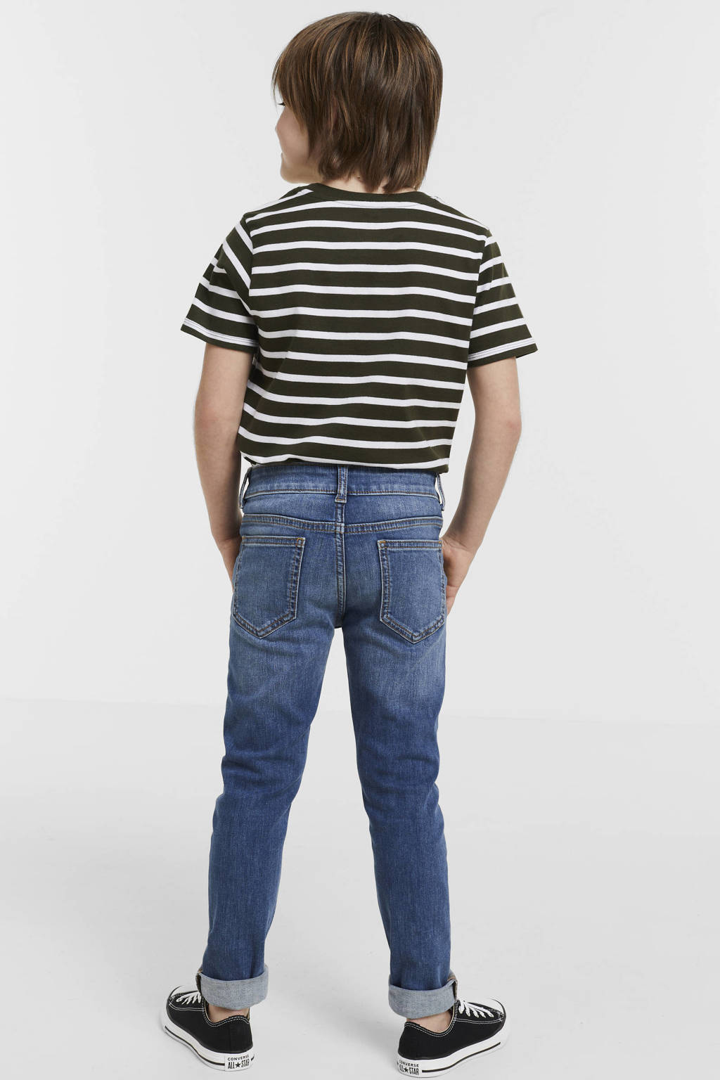 anytime slim fit jeans med wash