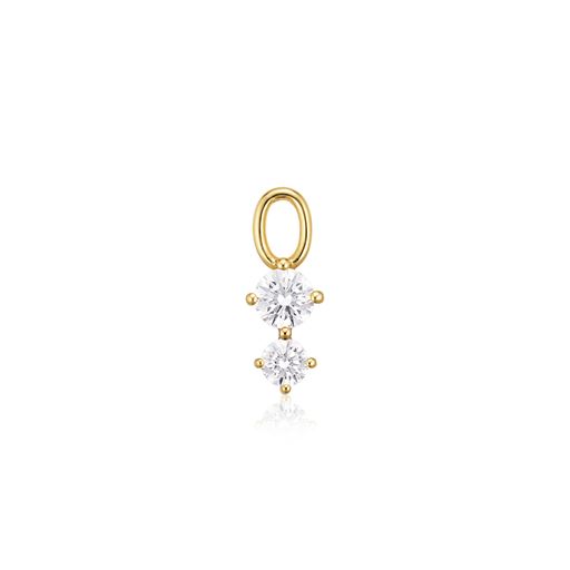 Sif Jakobs Jewellery Circolo Due Ørerings Vedhæng, Guld/Hvid