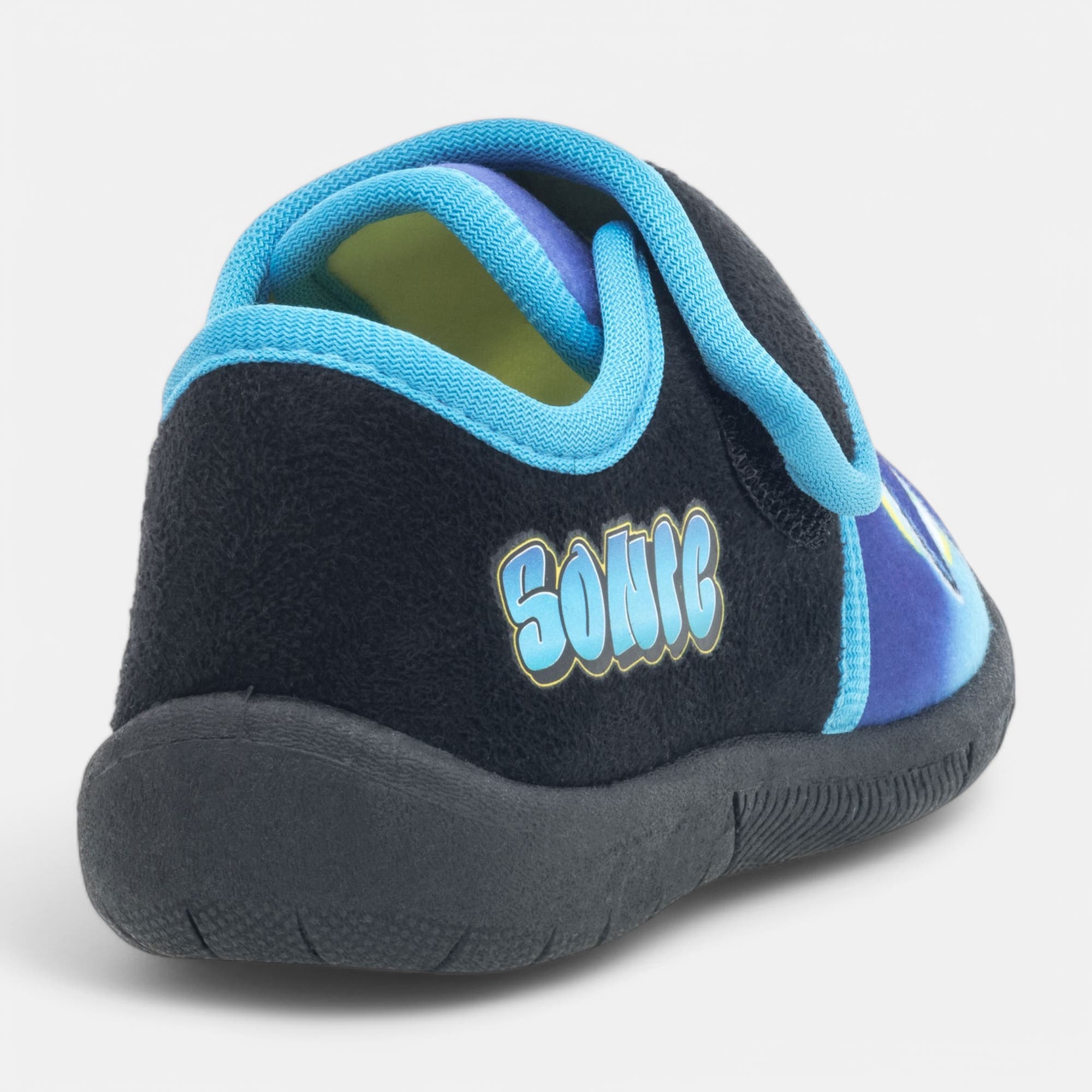 Pantoufles attaches velcros Garçon bleu