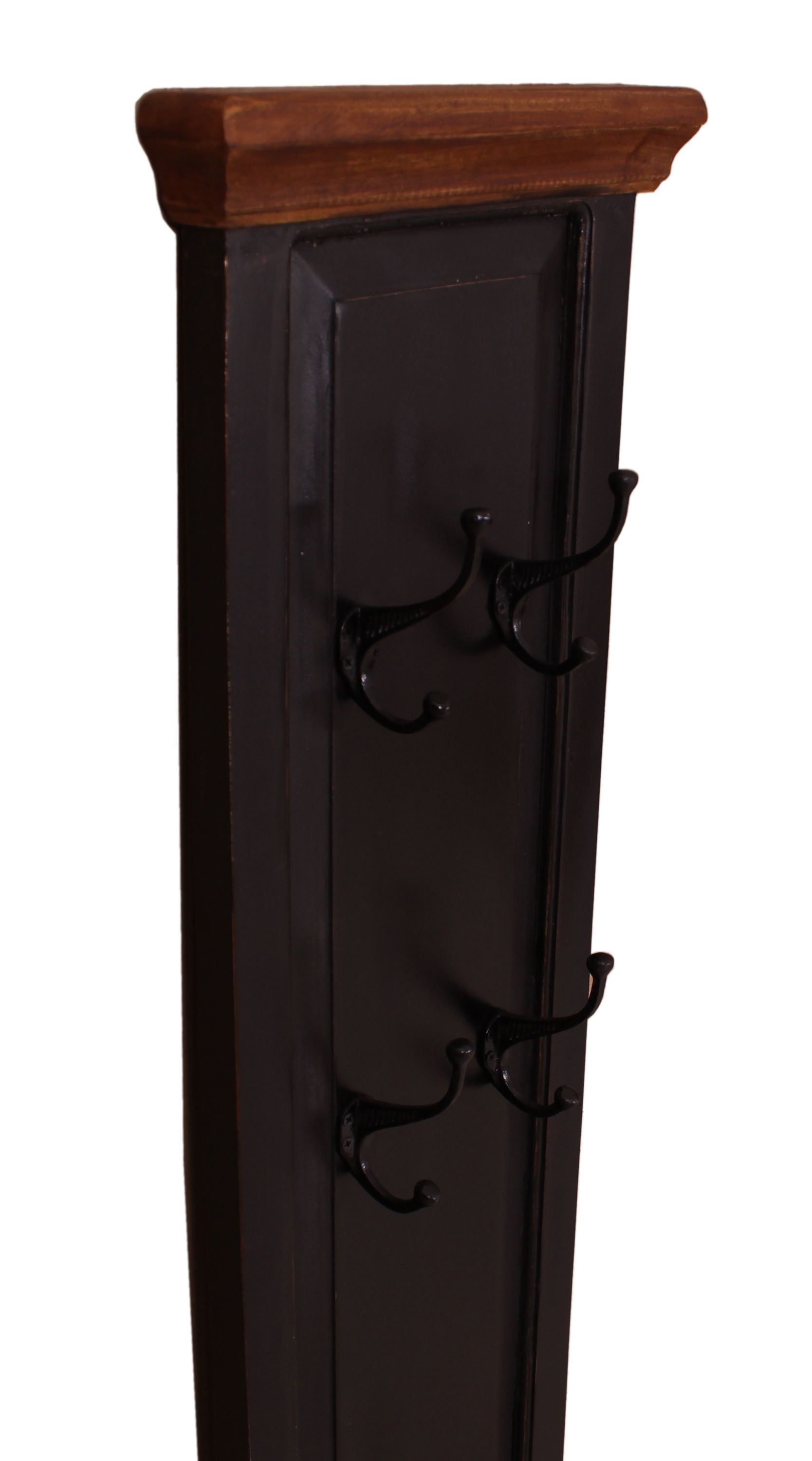 Garderobenpaneel Corsica Mangoholz Haken Wandgarderobe Flur Garderobe Wandpaneel