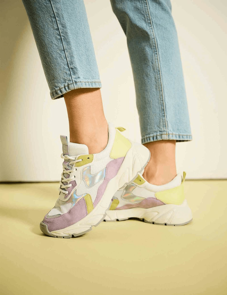 Lederkombination Sneaker