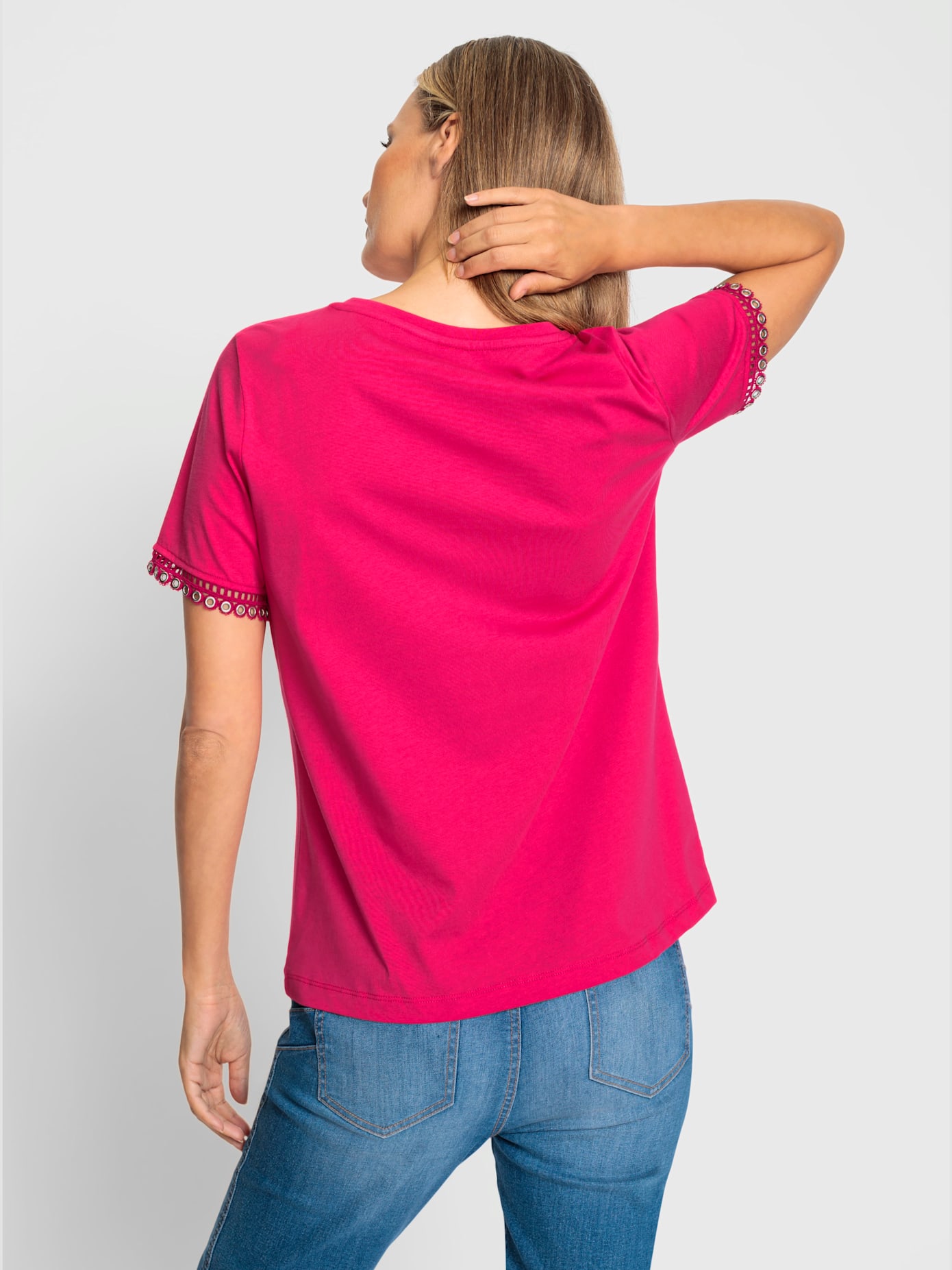 T-shirt œillets et ruban