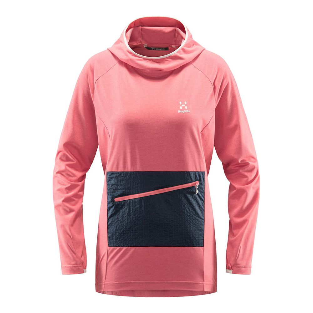 Haglöfs MIRRE MID - Polaire Femme tulip pink/tarn blue