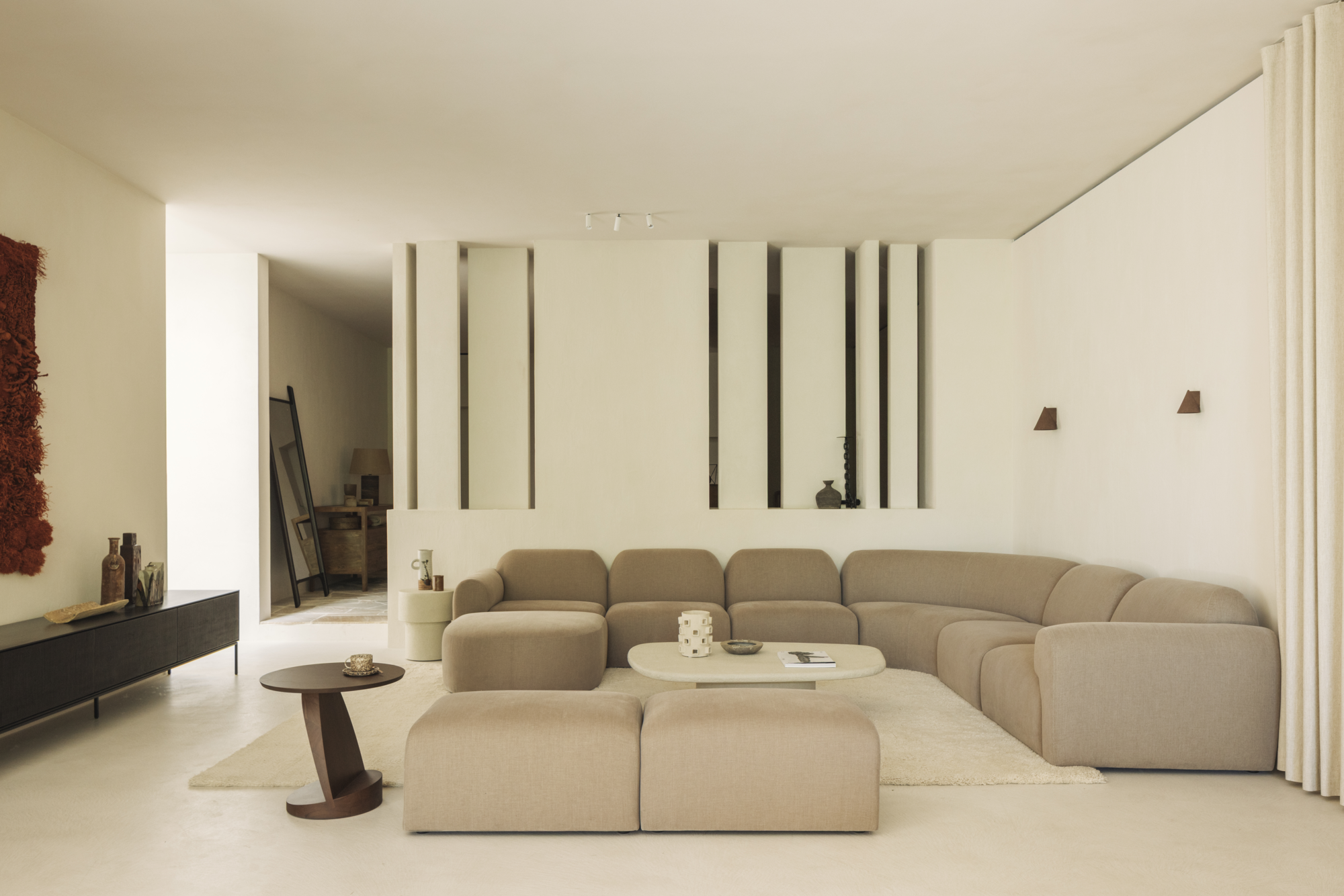 Bulky modulaire sofa - rechter hoek - light sepia
