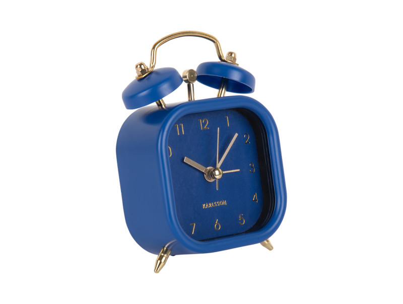 Alarm Clock Metallic Glam Square KA5921BK Black