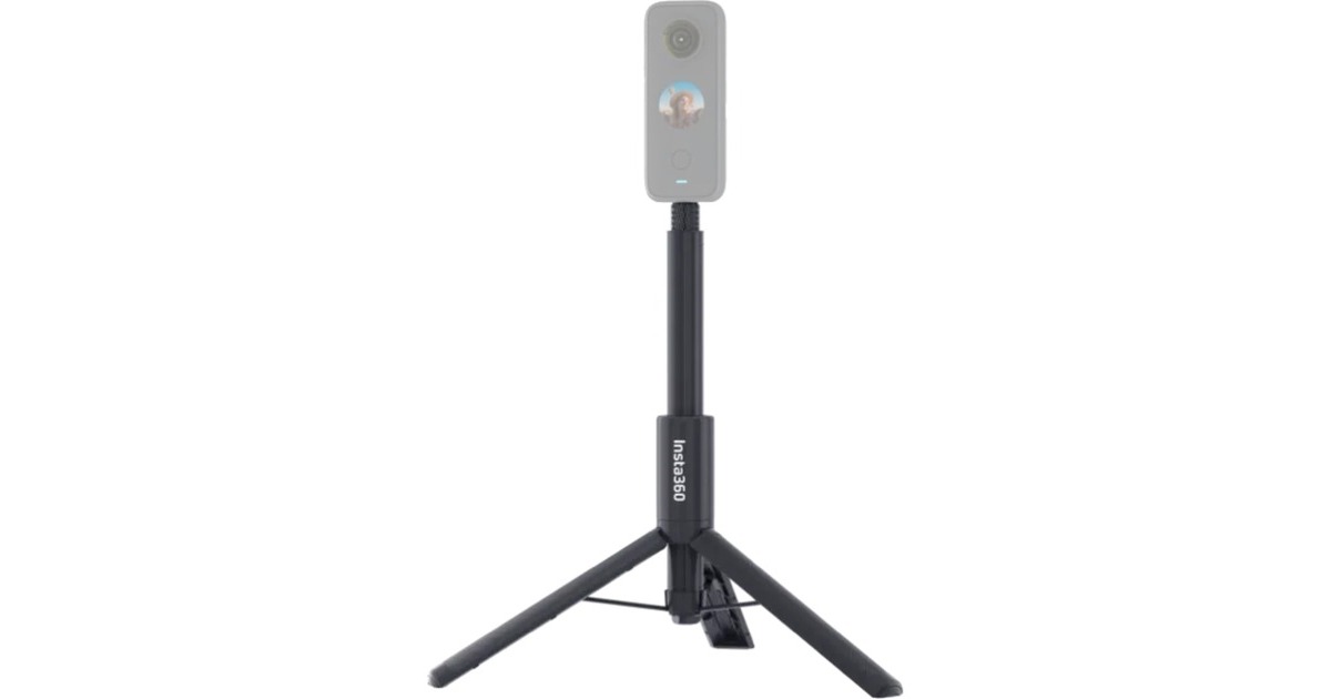 Insta3602-in-1 Invisible Selfie Stick + Tripod statieven en statief accessoires  (Zwart)