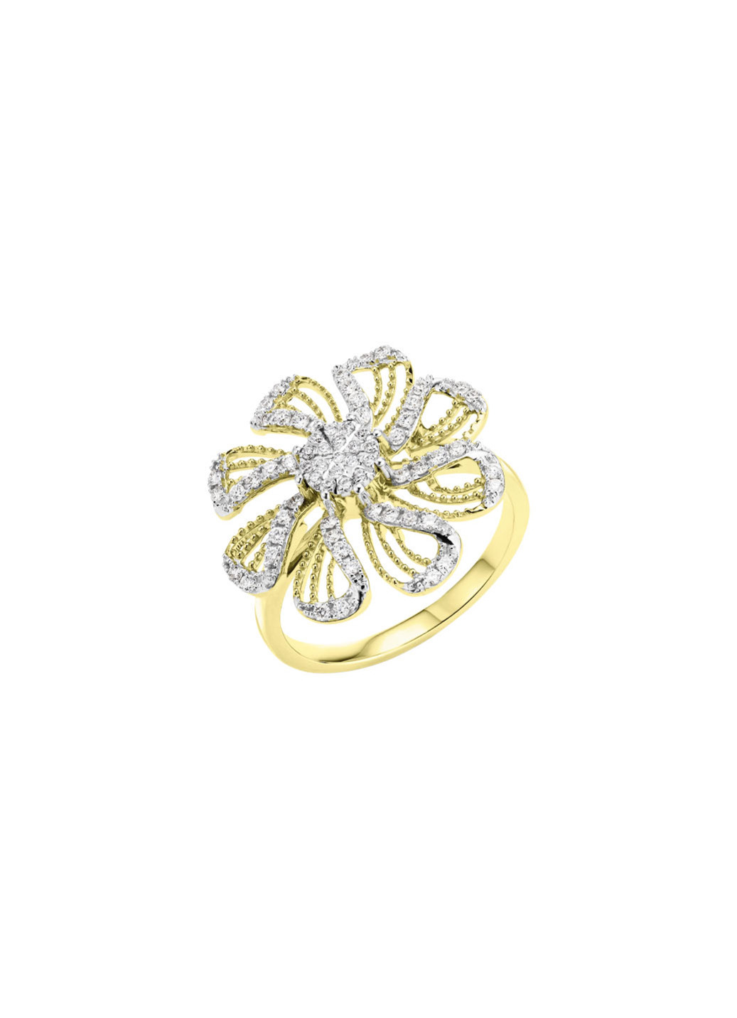 Damenring im Blumendesign