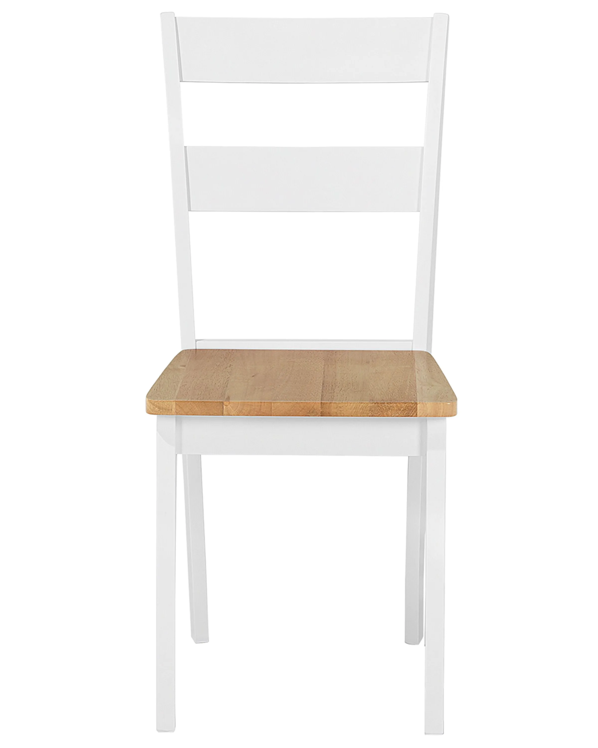 Set van 2 eetkamerstoelen GEORGIA Hout Wit