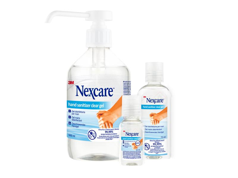 3M Nexcare Desinfektionsgel Hände 500 ml Desinfektionsmittel gegen Viren und Bakterien