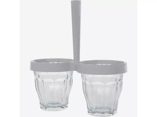 HABITAT - Ramequins en verre Duo de choc - Gris - Design by 5.5 pour Designerbox - Picardie
