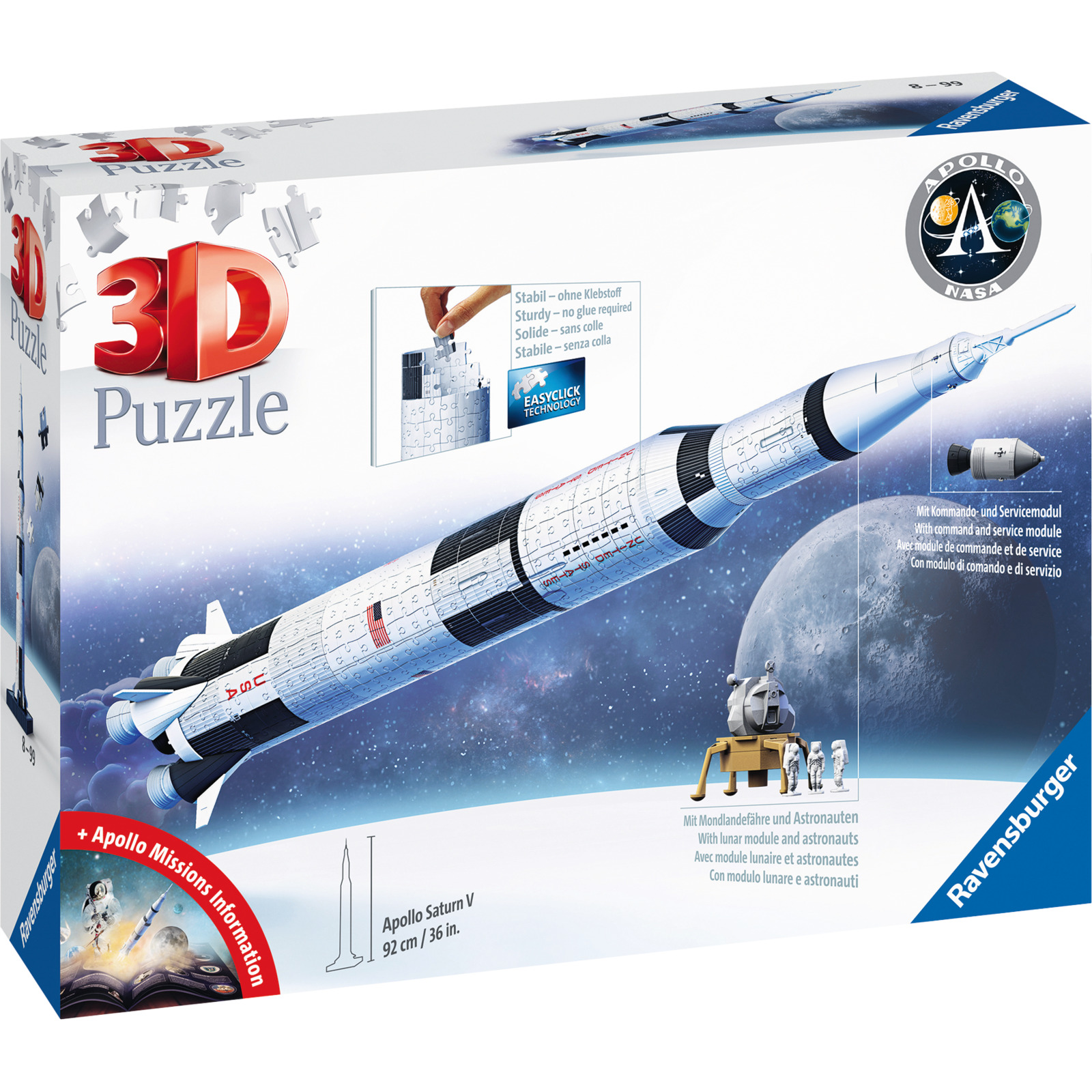 Ravensburger 3D Puzzle Apollo Saturn V Rakete