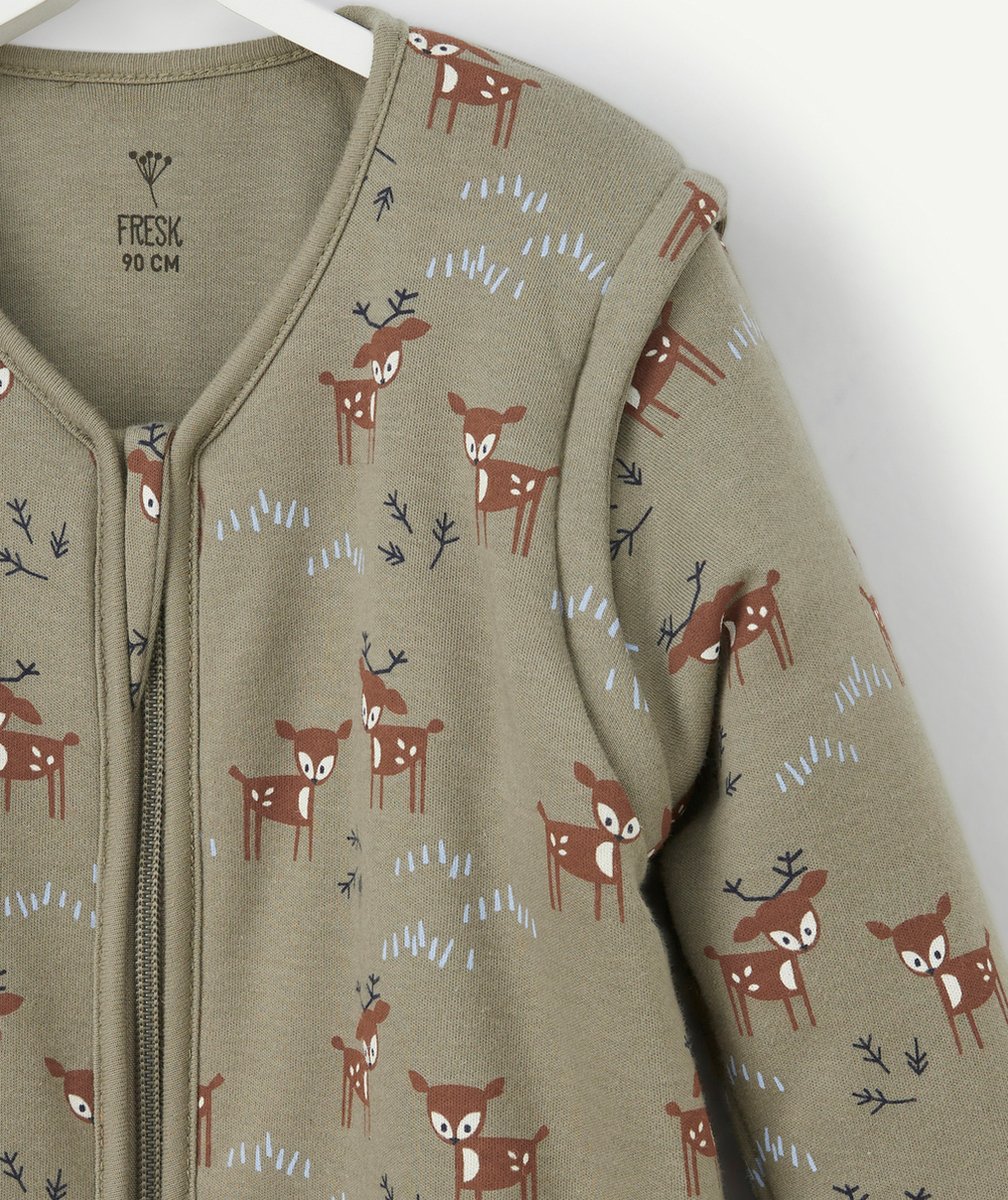 FRESKGIGOTEUSE BÉBÉ À MANCHES LONGUES CERF KAKI