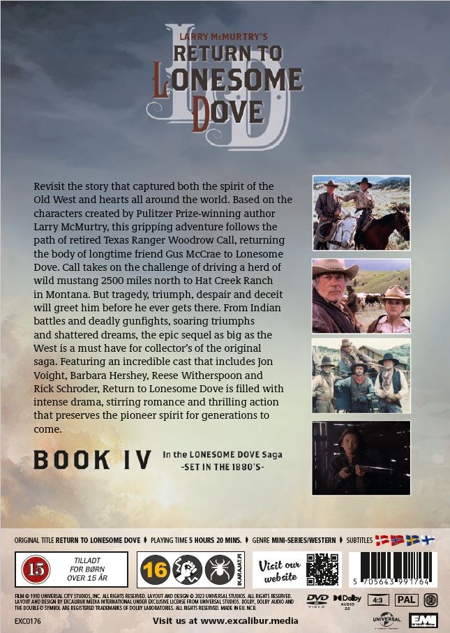 Return to Lonesome Dove (Mini series – 2 DVD box - book IV)