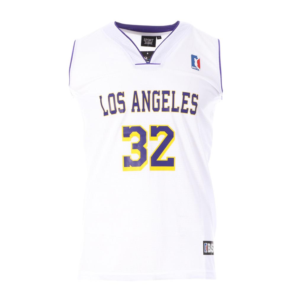 Sport Zone Los Angeles 32 Maillot de basket Blanc Homme Sport Zone
