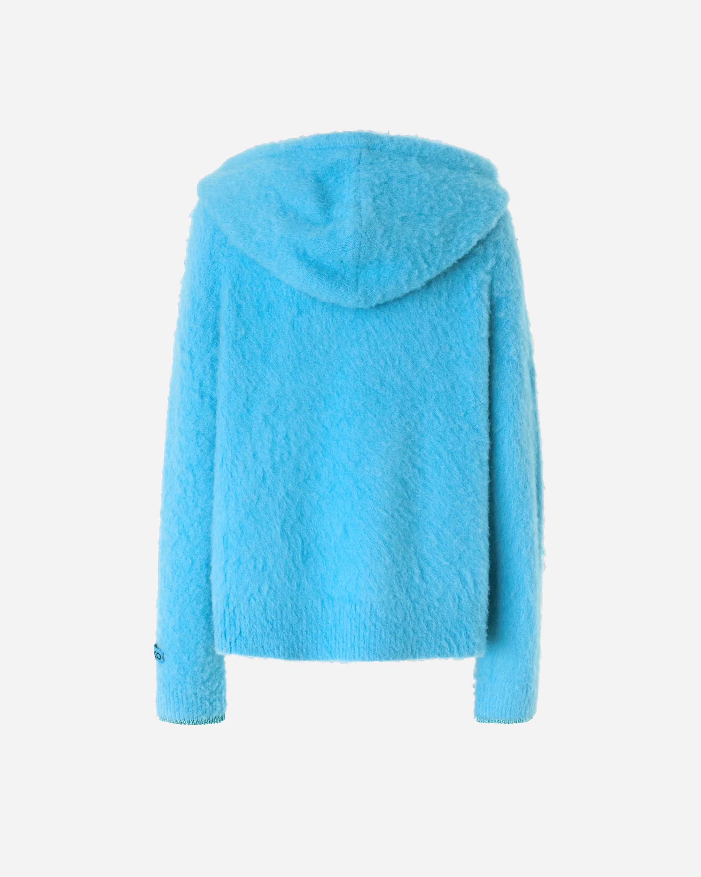 Pull fluffy à capuche | Bleu