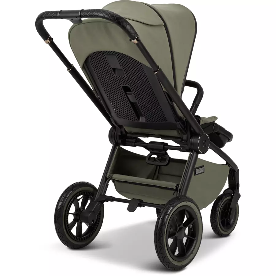 MOON Kombikinderwagen Resea Edition+ moss greenblack matt