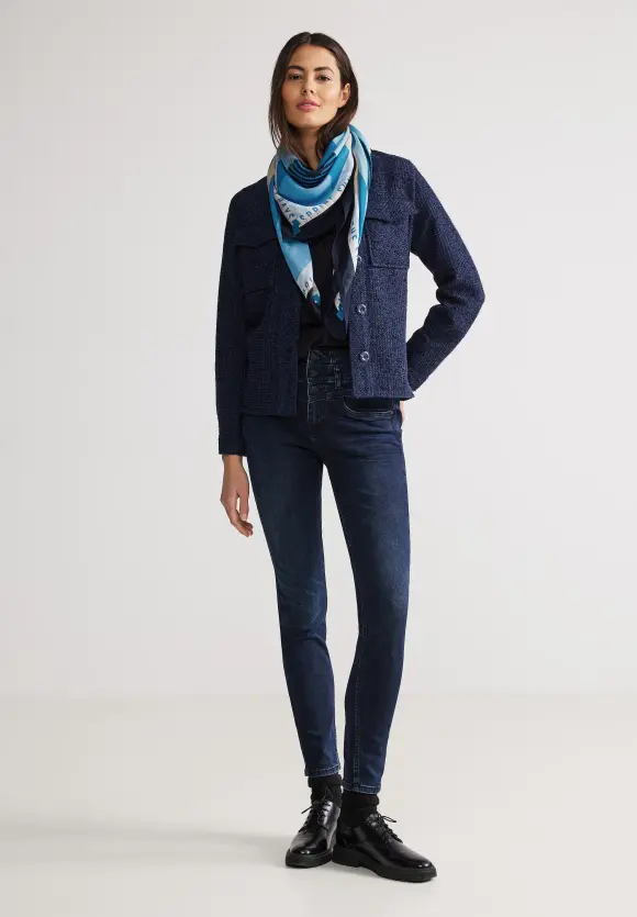 Halstuch mit Print - gravity blue