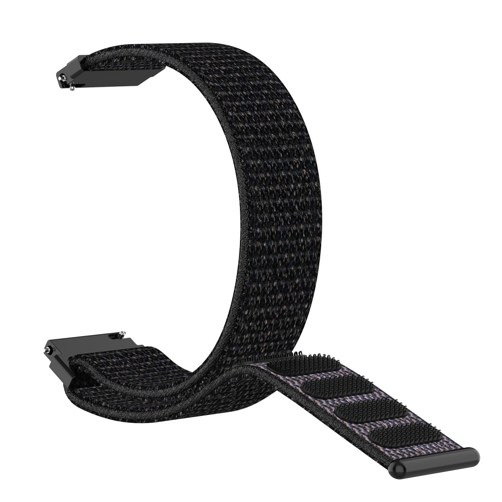 Garmin Forerunner 265S Nylon Armband mit Klettverschluss (Gelenkumfang: 160-220mm) - Schwarz