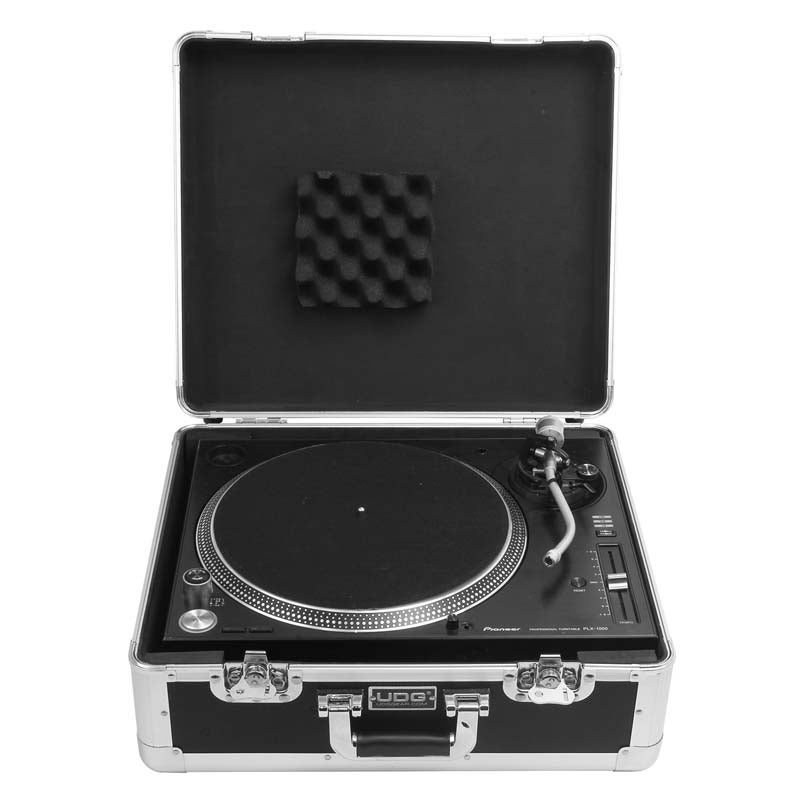 UDG Ultimate Pick Foam Flight Case Multi Turntable flightcase zilver platenspeler met plukschuim