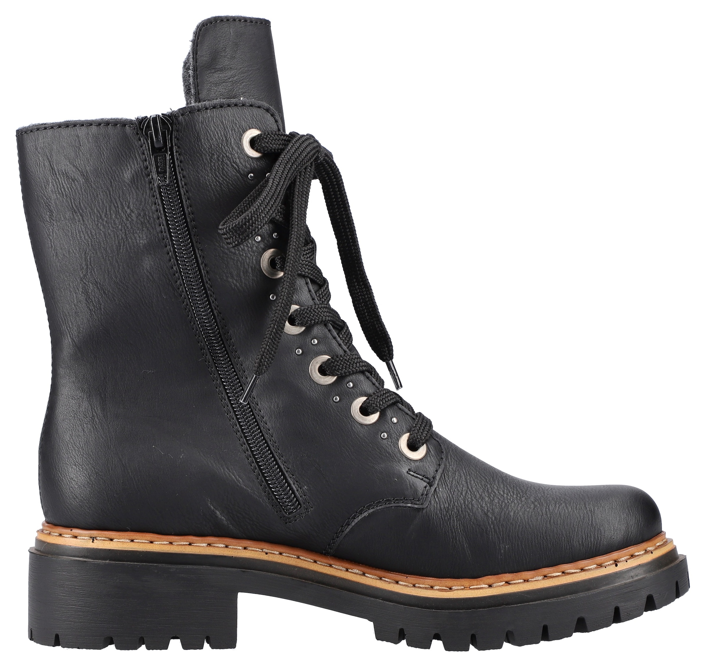 Rieker Schnürstiefelette  mit kräftiger Profilsohle