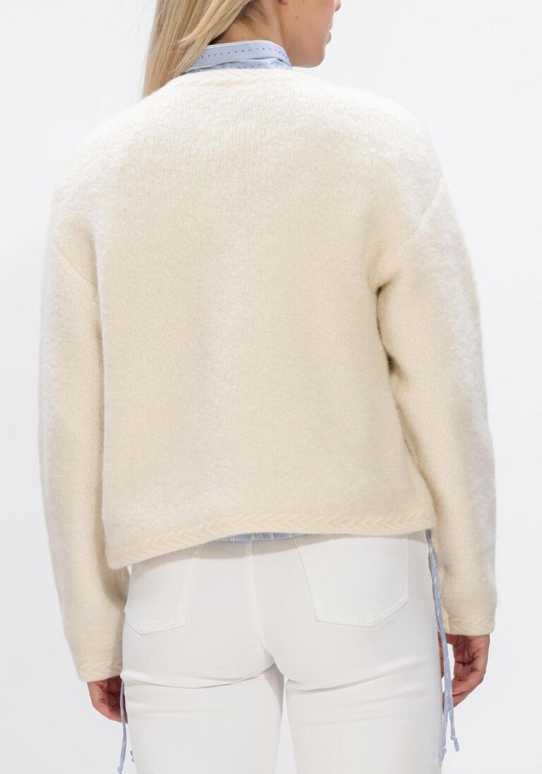 creme dante6 vest beth boucle cardigan