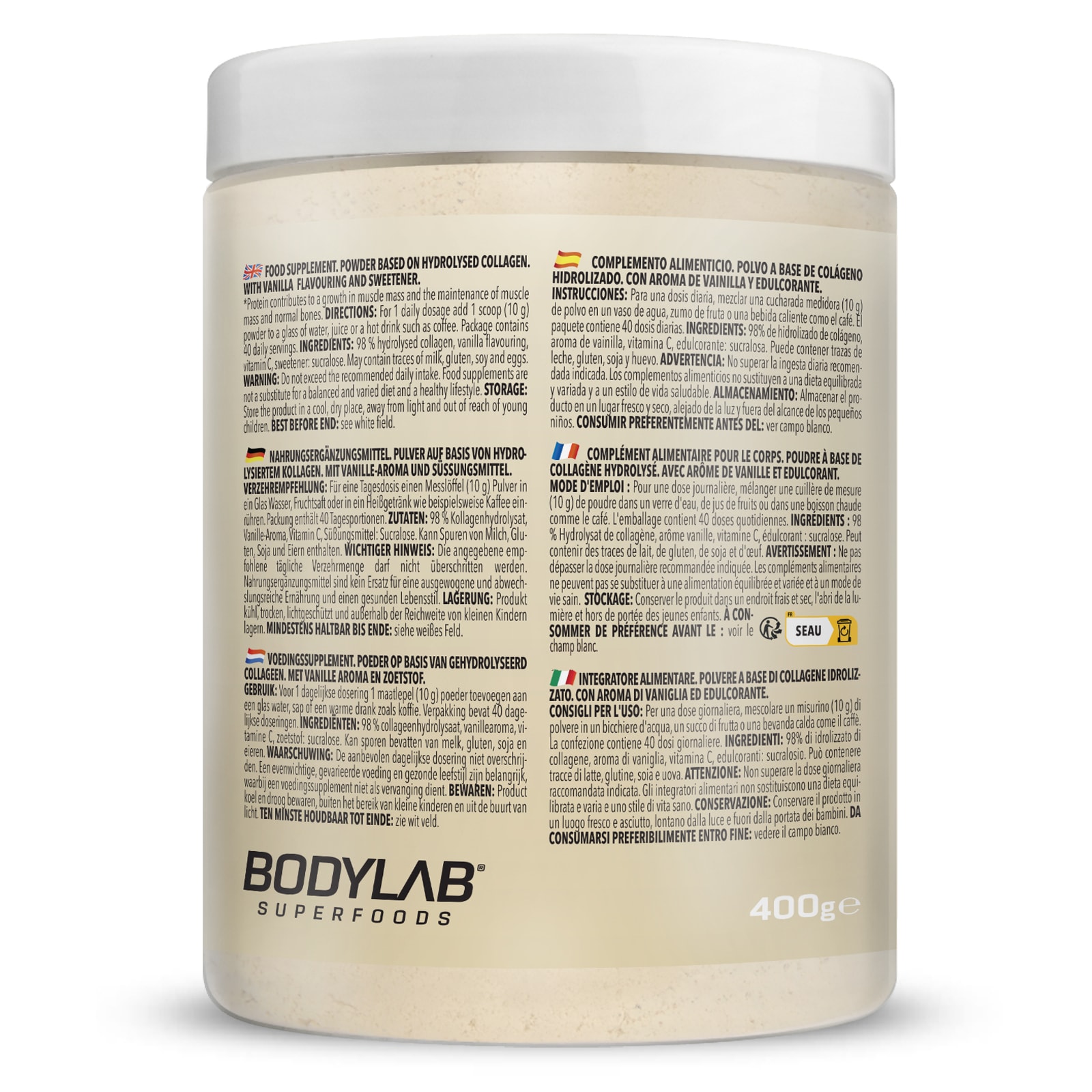 Hydrolysed Collagen - 400g - Creamy Vanilla