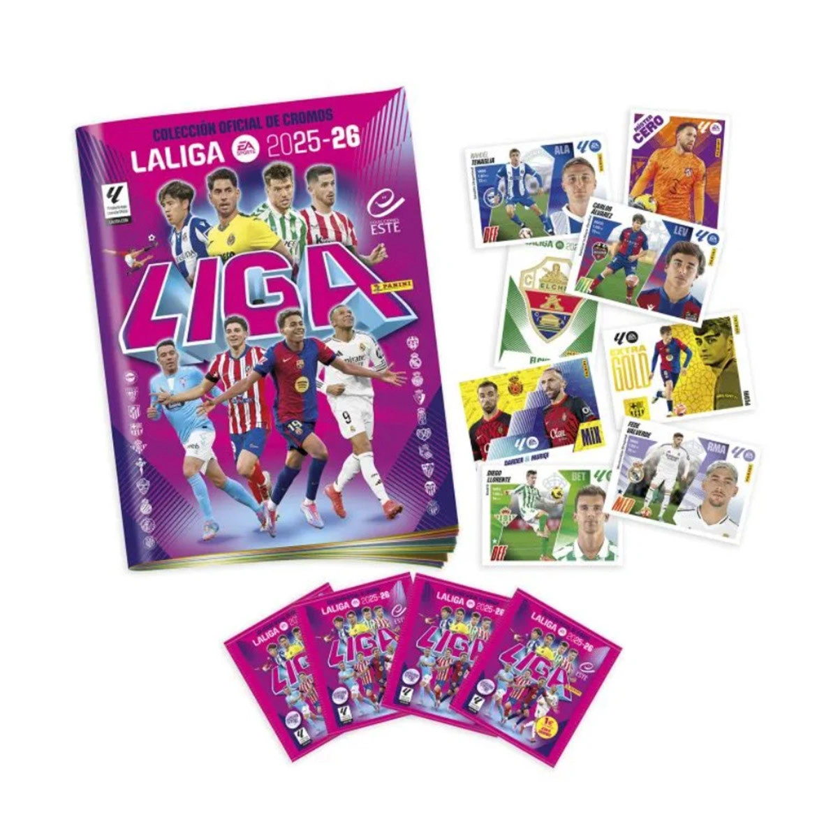 Starter Pack (caderneta+ 5 saquetas)  Liga Este 2025-2026