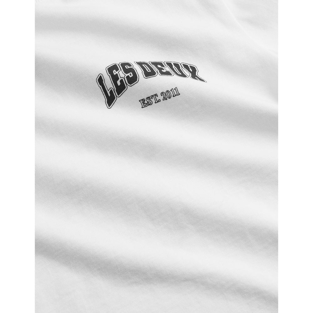Køb Les Deux Kids White Hoop T-Shirt