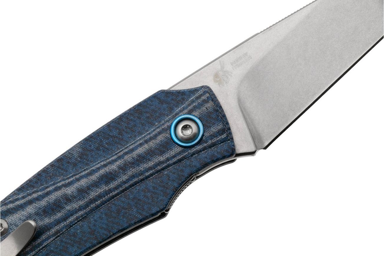 MKM Ice MK IC-DC Stonewashed Magnacut, Demim Micarta, zakmes, Tommaso Rumici en Denis Simonutti design