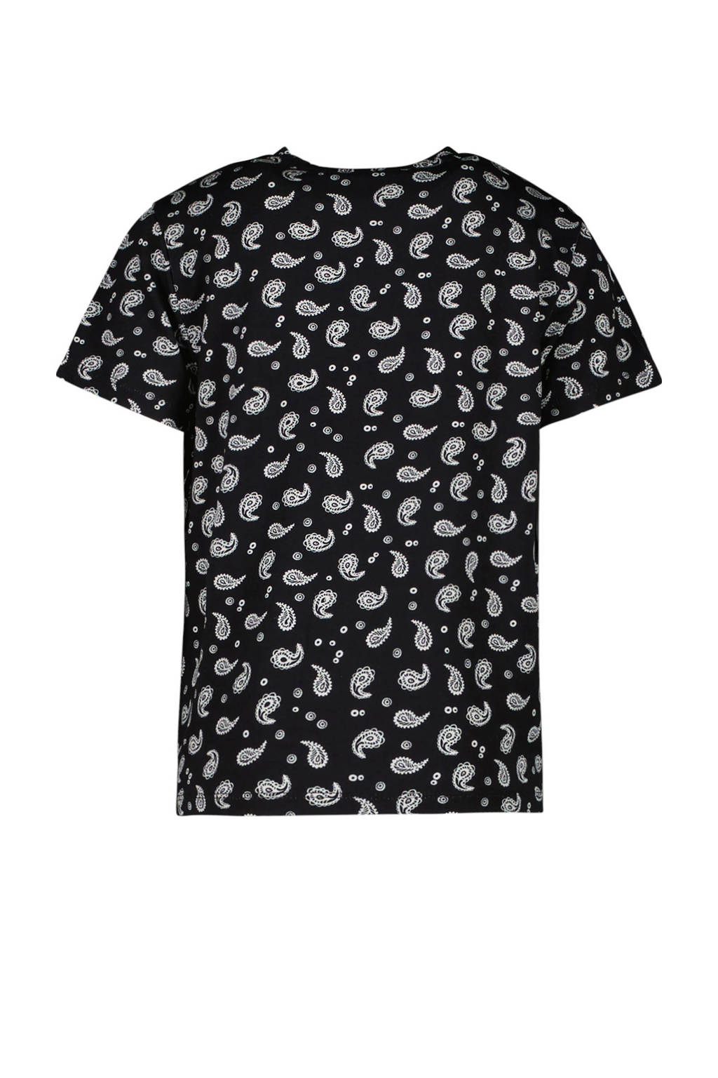 Cars T-shirt RUNA met paisleyprint zwart/wit