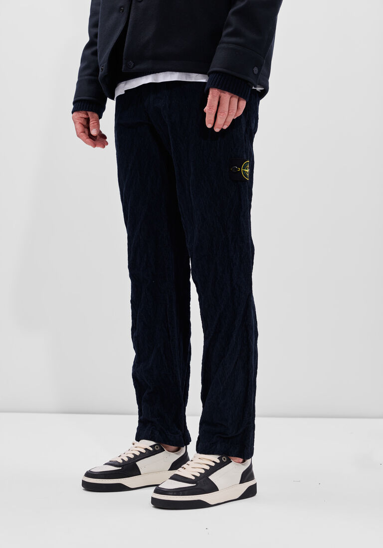 donkerblauwe stone island cargobroeken trousers