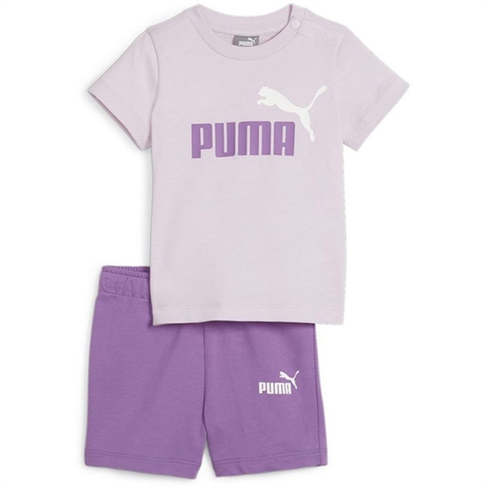Køb Puma Minicats T-Shirt Og Shorts Sæt Purple
