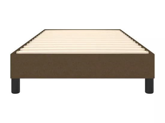 Sommier à lattes de lit Marron foncé 90x190 cm Tissu