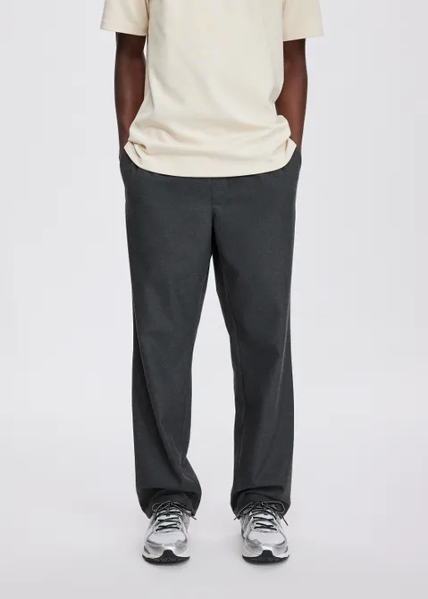 Straight leg joggingbroek antraciet (ANT.MEL)