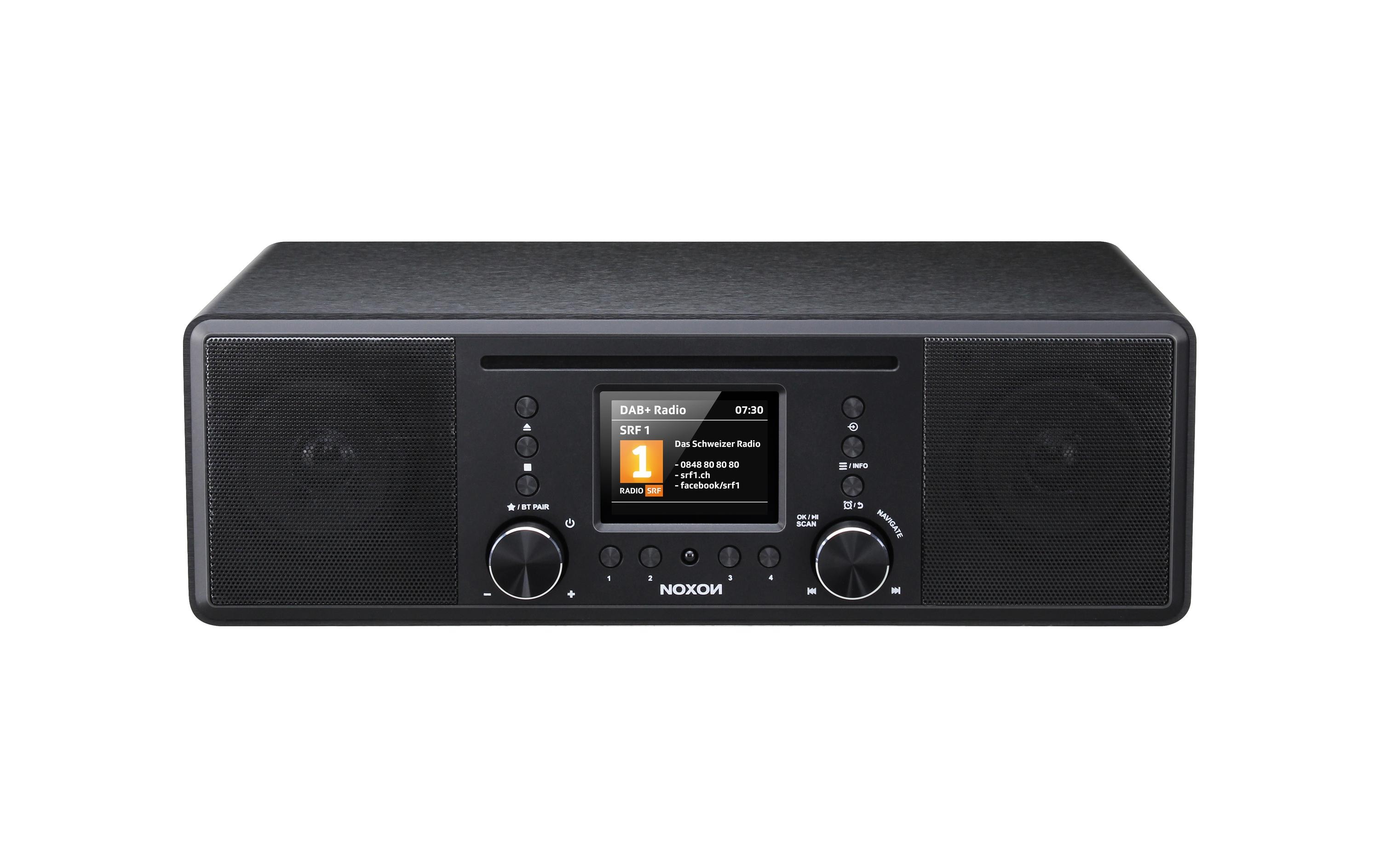 DAB+ Radio Furka Schwarz<br>DAB+/FM/Bluetooth/CD-Spieler